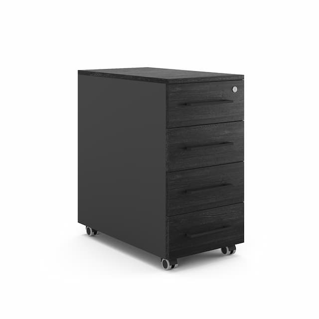 Тумба мобильная Kobor TМ4-40/50 black/wood