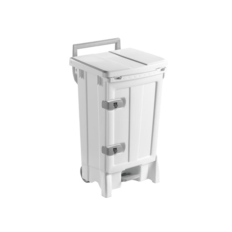 Контейнер для мусора TTS OPEN-UP белый, 90 л