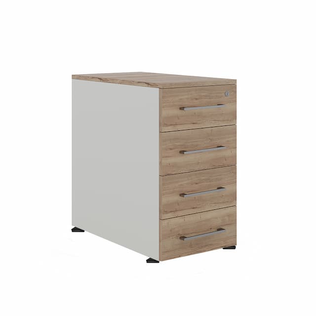 Тумба приставная Kobor TS4-40/80 white/natural