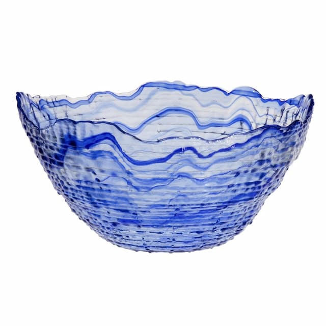 Салатник ARDACAM Sea urchin ARD 5366.11 d 28 см h 14 см (стекло, цвет / декор синий)