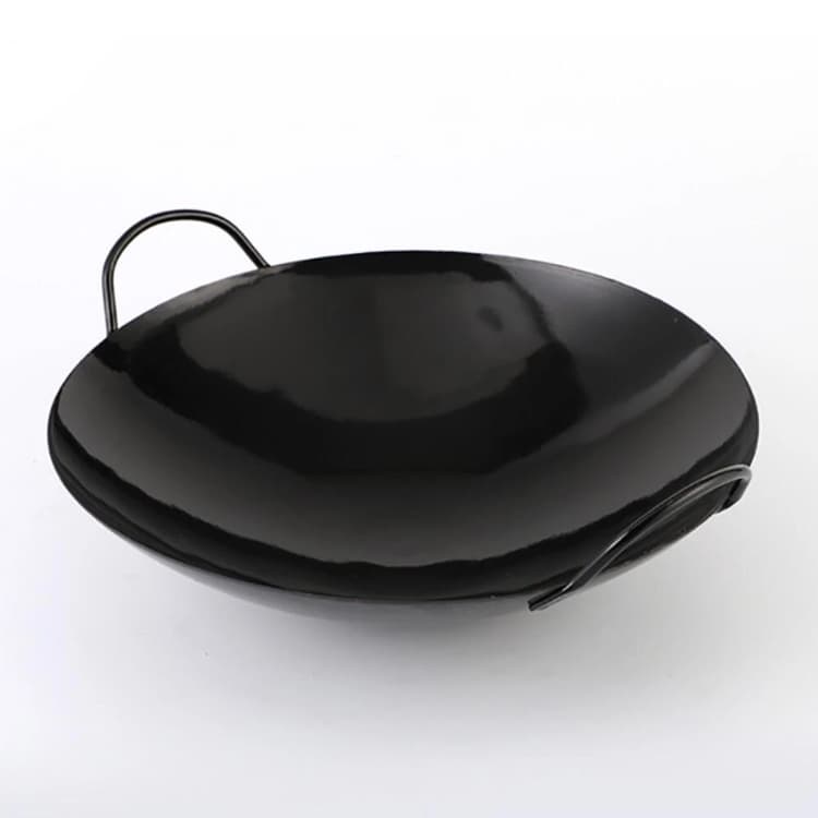 Сковорода P.L. Proff Cuisine WOK 32,5 см с двумя ручками черная сталь арт. 81259217