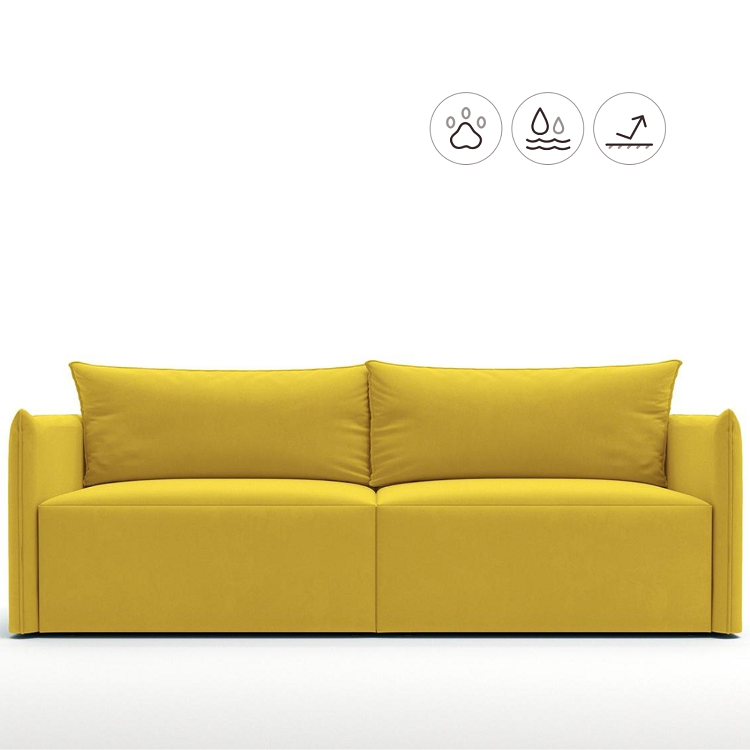Диван Мастерфабрик Оландайв Saga yellow ткань рогожка