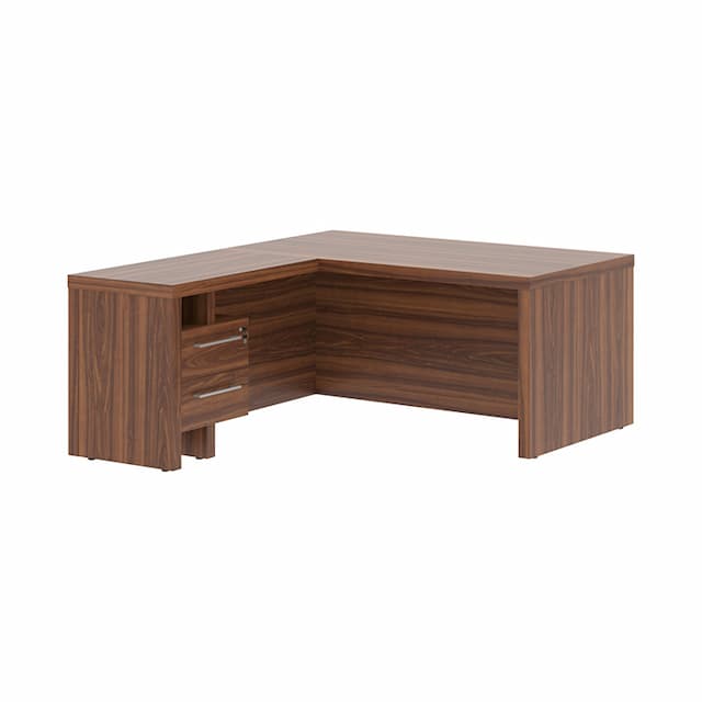 Стол руководителя с тумбой приставной Skyland ZCT 1619H.A(L) орех даллас 1600х1900х750 ZENN