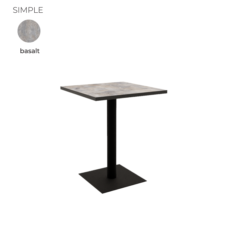 Стол обеденный квадратный Алсав 21SIMPLE.007 Basalt