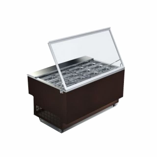 Витрина Glacier Берта салатница со стеклом 2000x950x1280/20 гастроемкостей