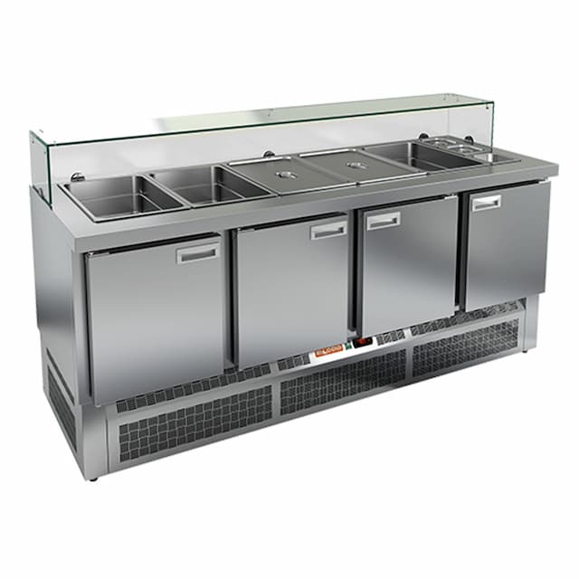 Стол холодильный для салатов (саладетта) Hicold SLE3-1111GN низкое стекло