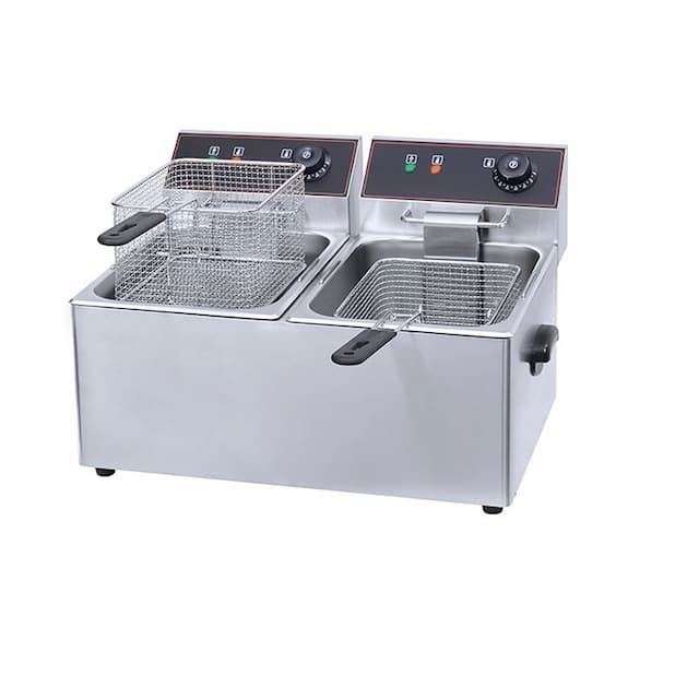 Фритюрница Hualian Machinery HEF-4L-2 (2 емкости)